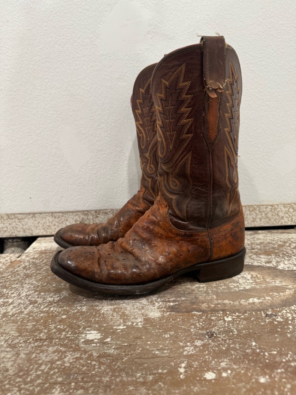 Men's Brown Leather Western Cowboy Boots